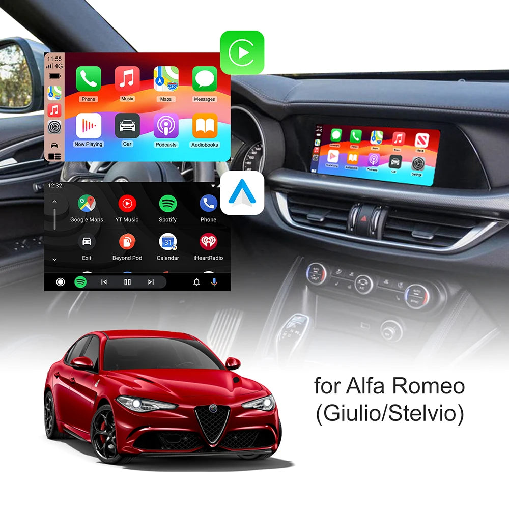 ANYFAR New Upgrade Wireless Carplay Android Auto Car Play Function Box for Alfa Romeo Stel | AUTOKITSHOP