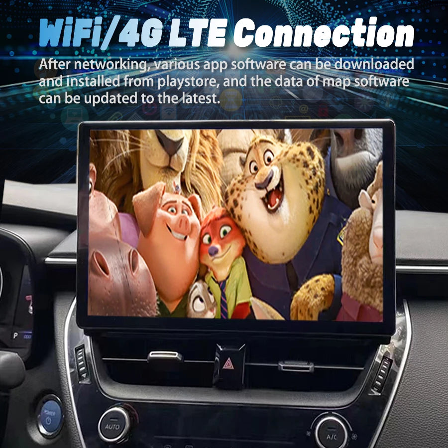 For Toyota Corolla 2021 2022 Android 2K Screen 1920*720 Navigation Integrated Car Radio He