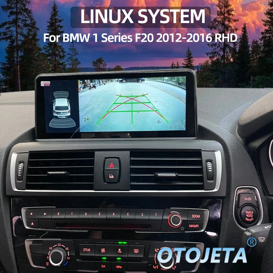 10.25" Linux Car Radio Wireless Carplay Touch Screen For BMW 1 Series F20 2012-2016 NBT RH