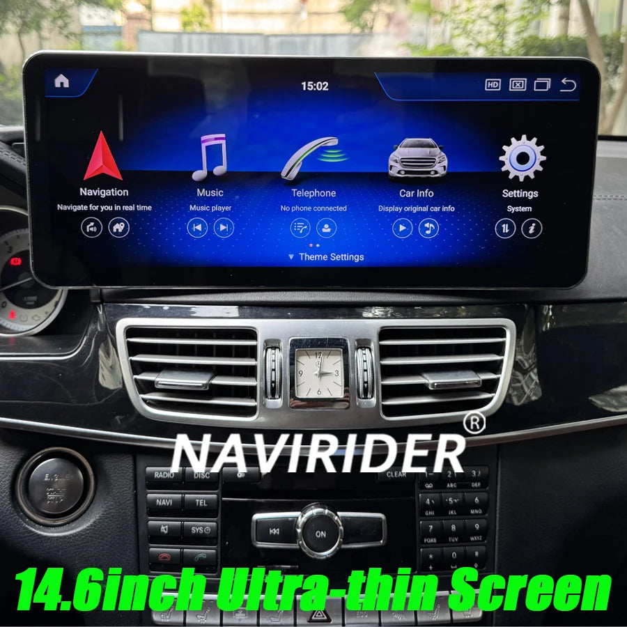 14.6inch Ultra-thin Screen Android Carplay For Mercedes Benz E Class W212 W207 E200 E260 E