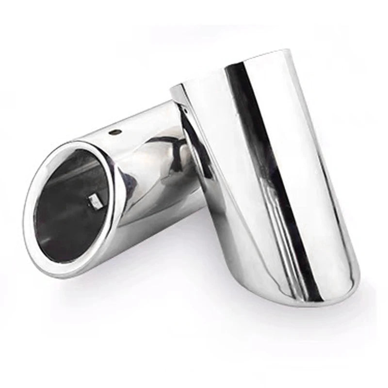 2PCS Car Exhaust Tips For Volkswagen VW Tiguan 2017 2018 2019 MK2 Exhaust Muffle for Volkswagen MK6 MK2 MK7 - Automotive