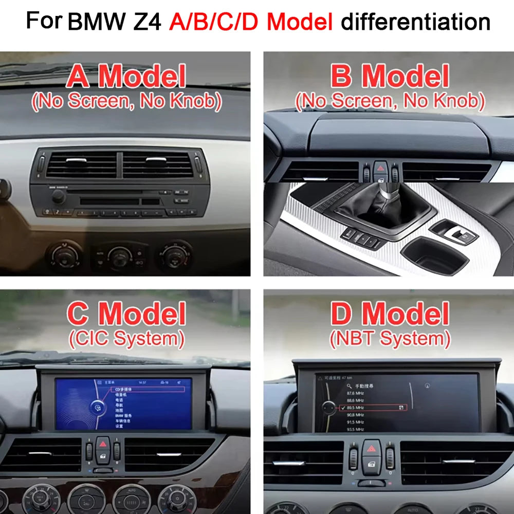 10.25INCH Android 14 Car Multimedia Player For BMW Z4 E85 E86 E89 2002-2017 Stereo Radio W