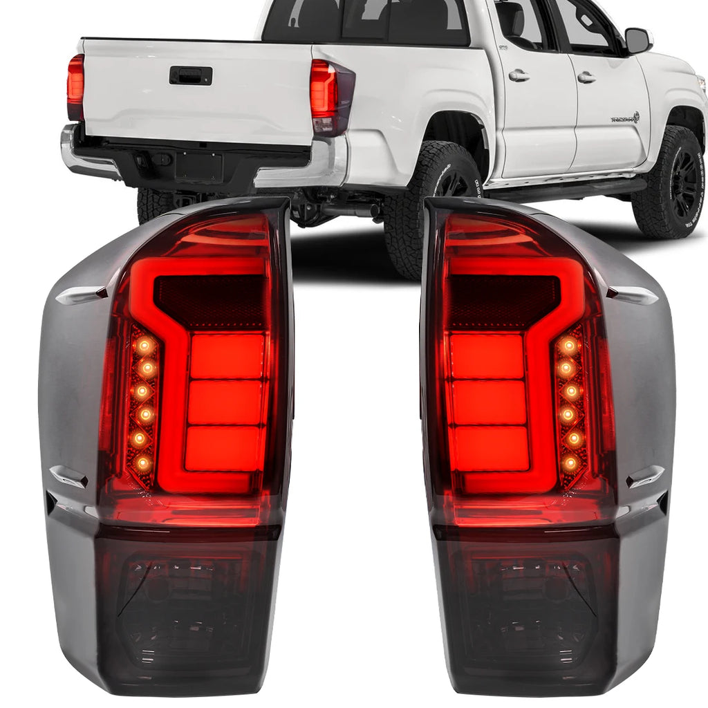 Pair of LED Tail Lamps For Toyota Tacoma 2016 2017 2018 2019 2020 2021 2022 Running Brake  | AUTOKITSHOP