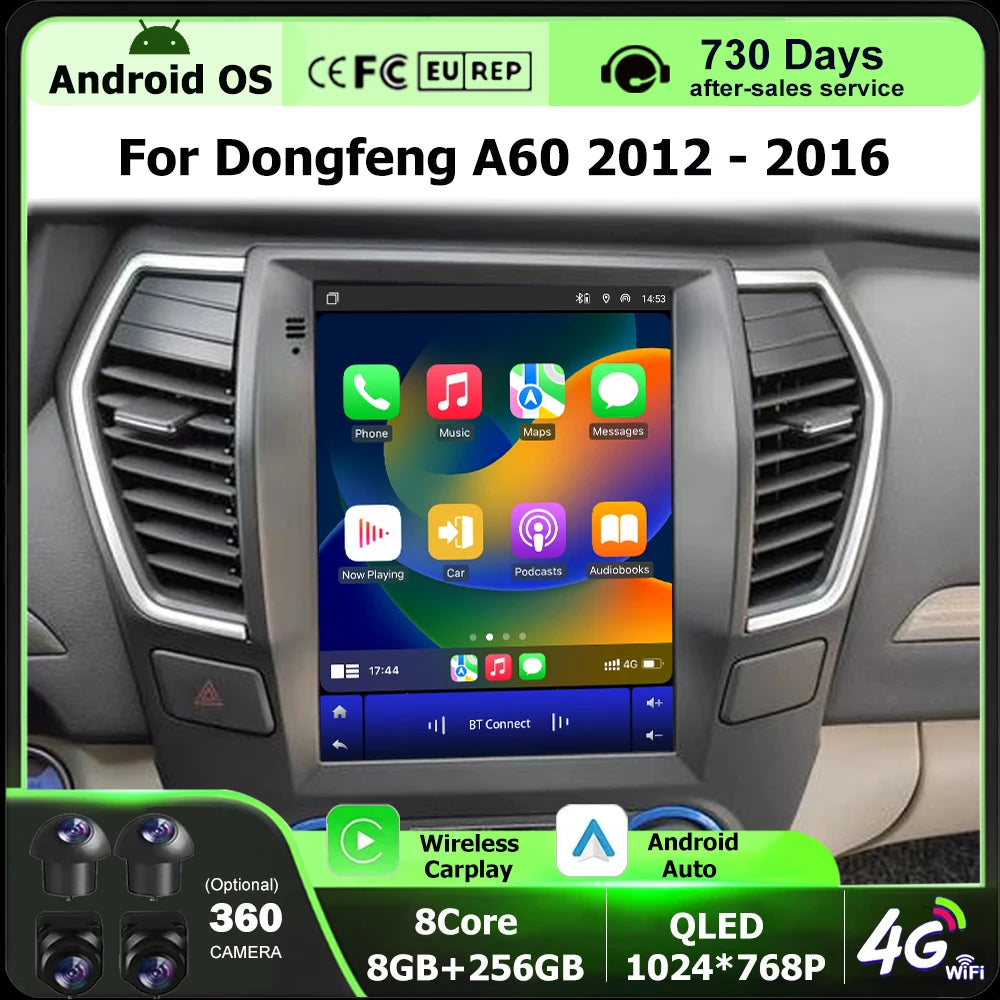 Android 16 Auto For Dongfeng A60 2012 - 2016 Car Radio Multimedia Video Player GPS Navigat