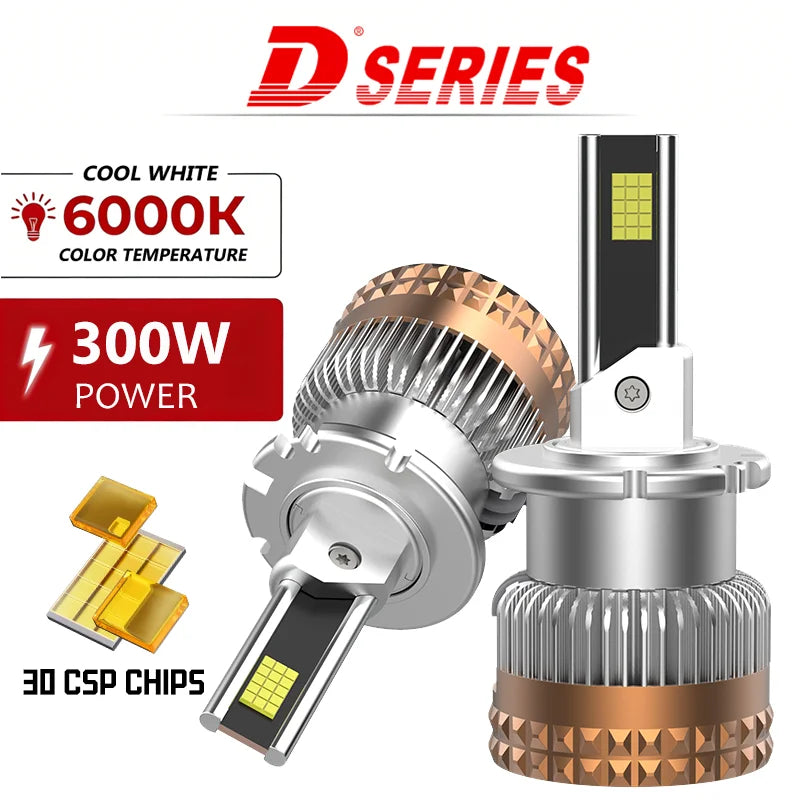 D SERIES D2S D4S Car LED Headlights HID D1S D2R D3S D4R D8S Turbo LED 30000LM Two-sided CS