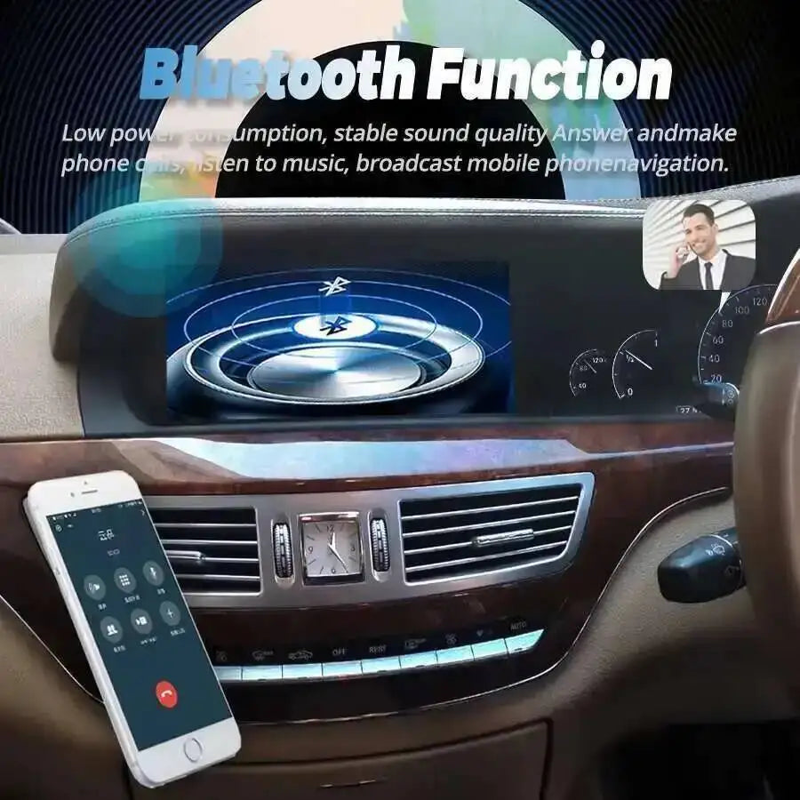 RHD Android 14 Car Radio CarPlay For Mercedes Benz S Class W221 2006-2013 Bluetooth Navi W