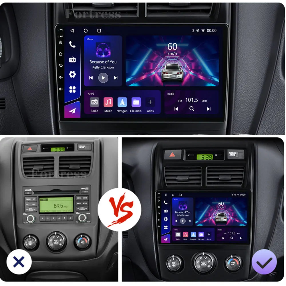 Android 16 2 Din Car Radio for Kia Sportage 2 2004 2005 2006 2007-2010 Carplay Auto Multim