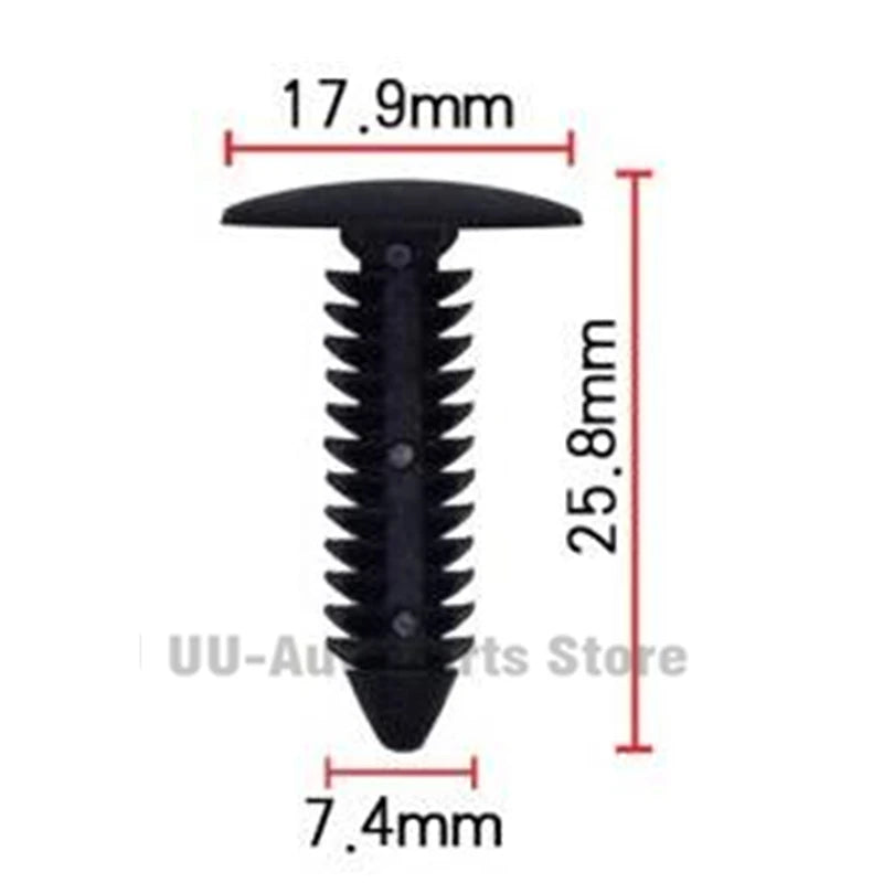 146Pcs/set Universal Trunk Boxed Buckle Auto Rivets Plastic Car Clamps Molding Fasteners C