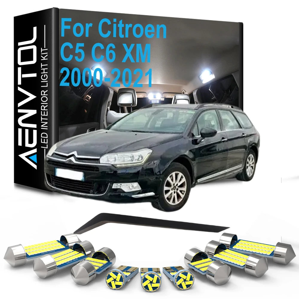 LED Interior Light Kit for C6 C5 2000-2017 - Canbus Error-Free Interior Bulbs