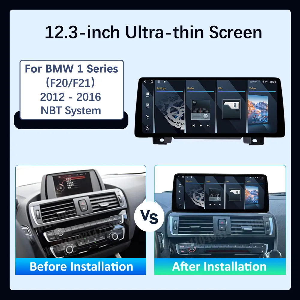 Android 16 BT for BMW 1 Series F20 F21 2012 2013 - 2016 NBT System Accessories GPS Ultra-t