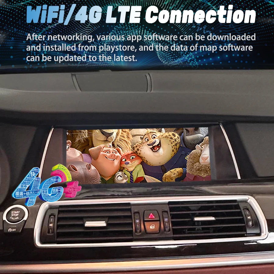 Android 13 Car Media Player Stereo Radio All-in-one For BMW 5 GT Series F07 2011-2016 CIC  | AUTOKITSHOP