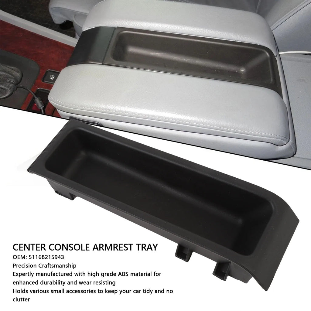 Car Center Console Armrest Tray 51168215943 Console Organizer Tray Replacement f for E39 1995-2003 - Automotive LED Ligh