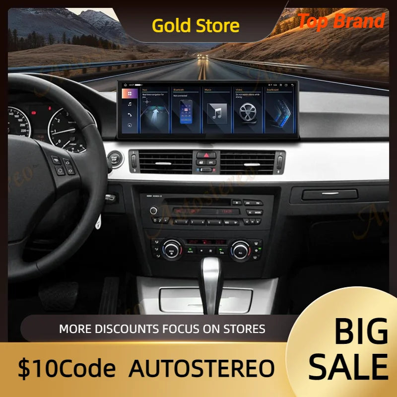ID8 14.9 Inch Android 14 Carplay Screen For BMW 3 E90 E91 E93 2005-2012 Car Multimedia Pla