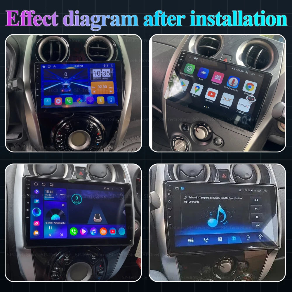 Car Radio For Nissan Note 2 E12 2012-2021 Android 16 Auto Multimedia Carplay Player Gps St | AUTOKITSHOP