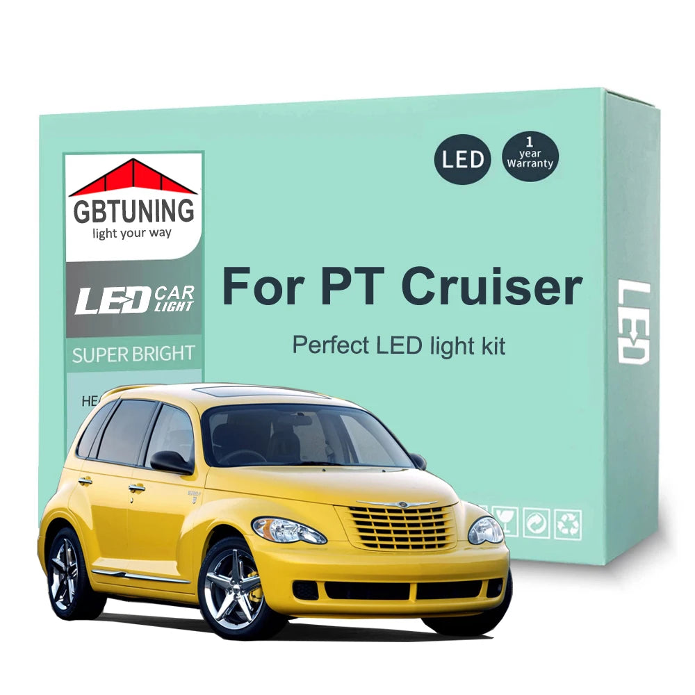 12-Piece LED Interior Light Kit for Chrysler PT Cruiser - Canbus Error-Free Bulbs | AUTOKITSHOP