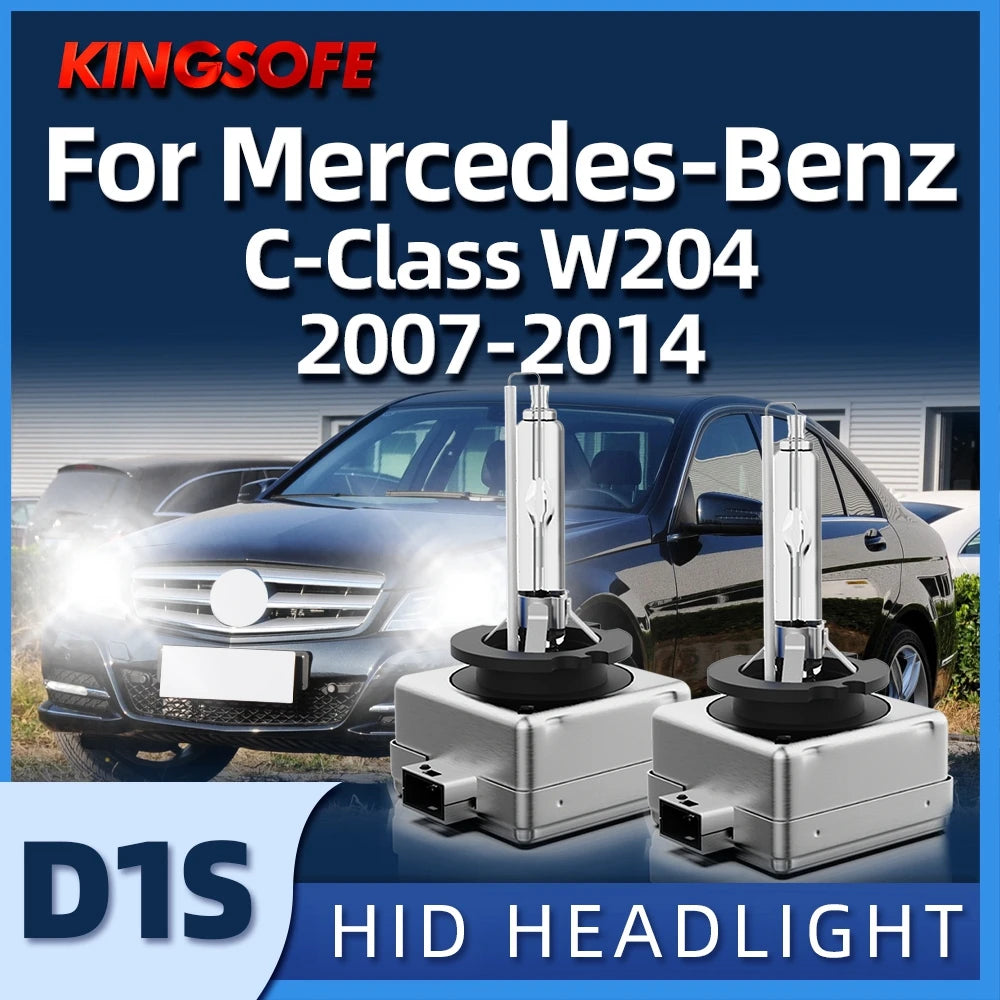 D1S 6000K 35W Xenon Bulbs HID Super Light Car Headlights Fit For Mercedes-Benz C-Class W20