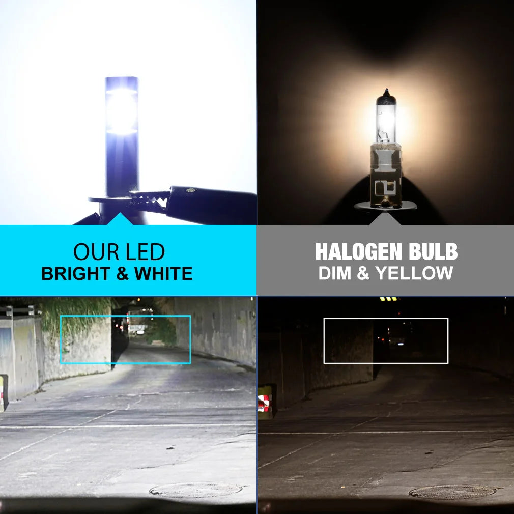XSTORM H1 H3 LED Bulb Headlight Lamps Mini 25000LM 6500K CSP Super Bright High Low Beam fo
