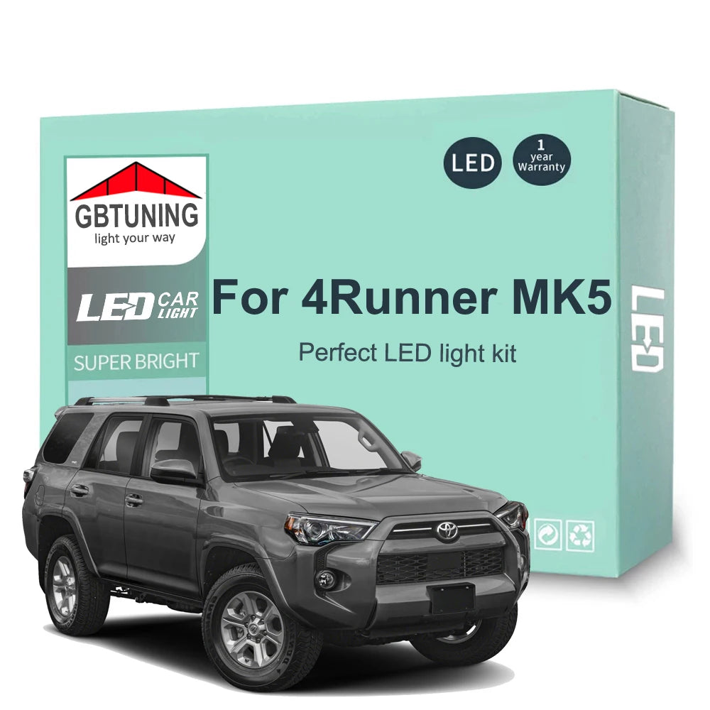 17-Piece LED Interior Light Kit for Toyota 4Runner MK5 2010-2016 - Canbus Dome Map Door Trunk Bulbs | AUTOKITSHOP