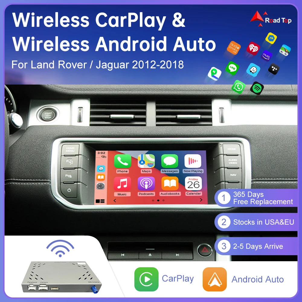 Wireless Carplay For Land Rover/Jaguar/Range Rover/Evoque/Discovery 2012-2018 Android Auto | AUTOKITSHOP
