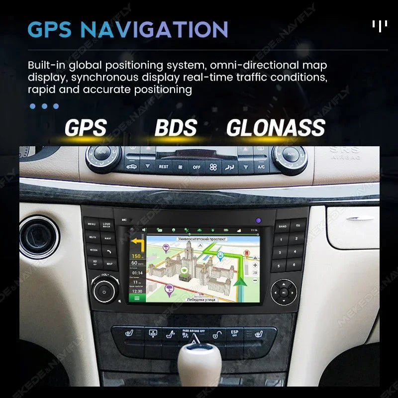 2 Din 7'' Car FM Radio for Mercedes Benz E-class W211 E200 E220 E300 E350 E240 E280 CLS CL | AUTOKITSHOP