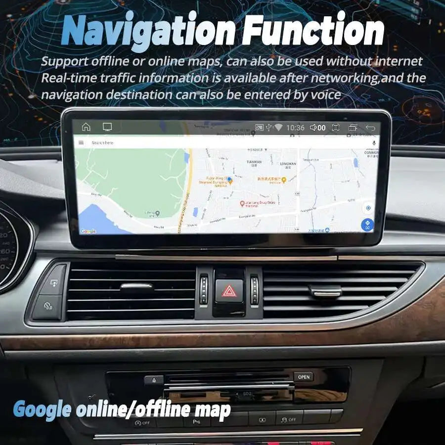 9/12.3INCH Car Multimedia Player Stereo GPS Navi Wifi For Audi A6 S6 RS6 C6 4F 2012~2019 A