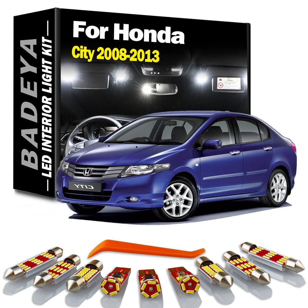 9-Piece LED Interior Light Kit for Honda - Canbus Error-Free Interior Bulbs