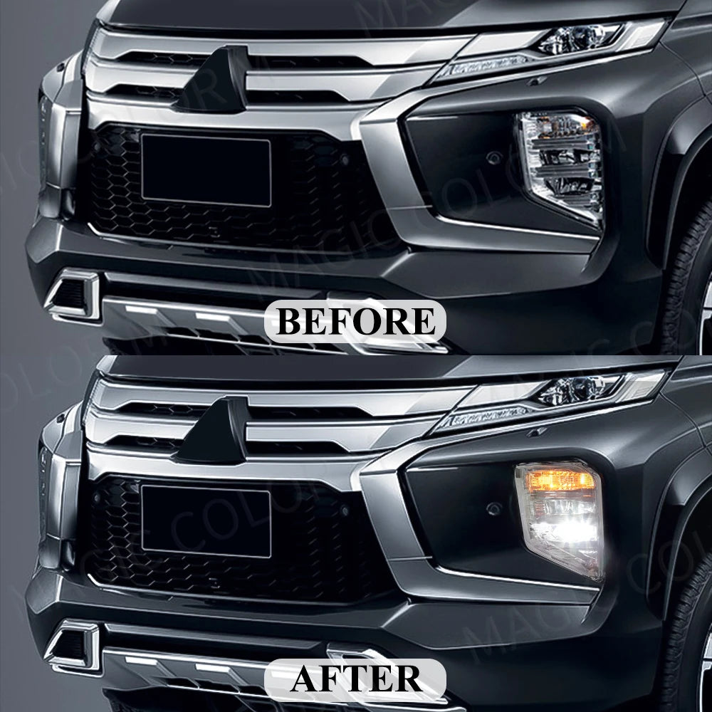 For Mitsubishi Pajero Sport Montero 2020 2021 2022 2023 LED DRL Daytime Running Lights Whi | AUTOKITSHOP