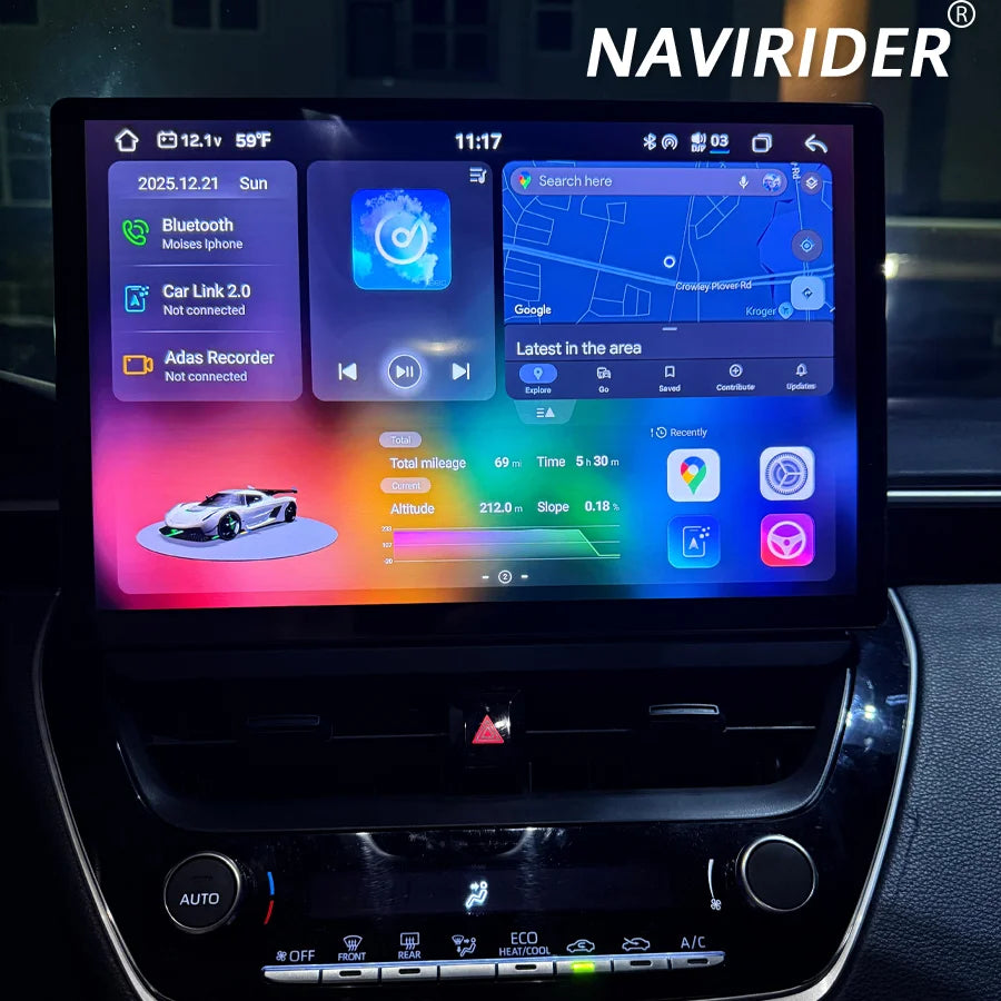 For TOYOTA Corolla 2019-2023 Hybrid Stereo GPS Navigation Wireless Carplay 13.3" Tape Reco | AUTOKITSHOP
