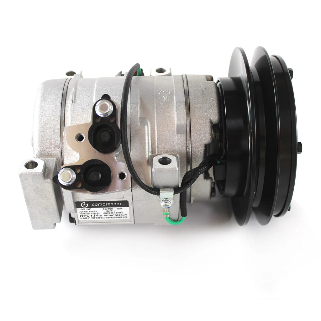 24V AC Compressor 447220-4053 20Y-979-6121 10S15C For Komatsu PC200-7 PC360-7 PC450 10S15C