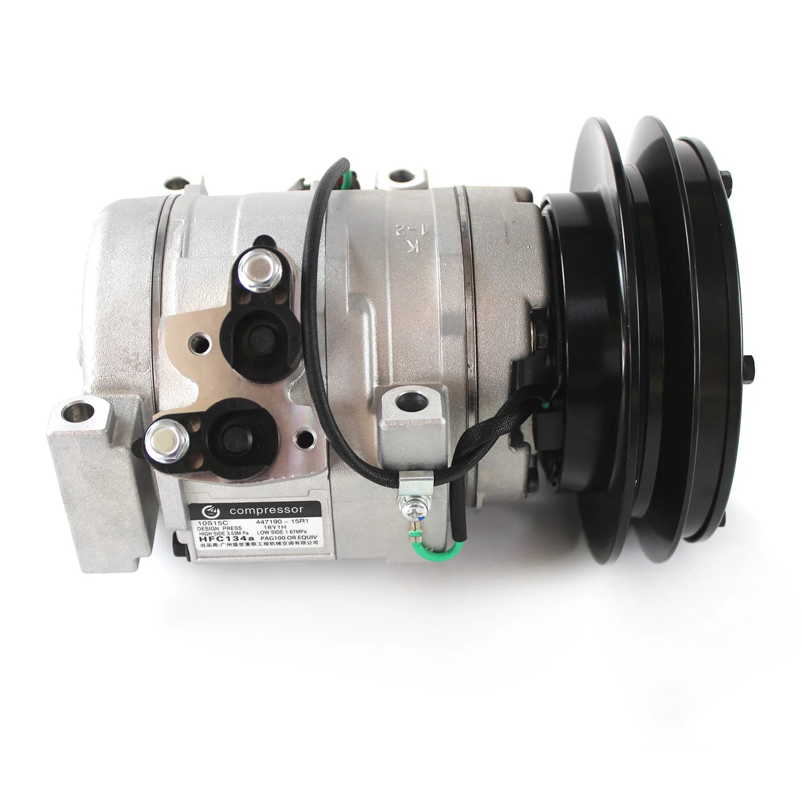 24V AC Compressor 447220-4053 20Y-979-6121 10S15C For Komatsu PC200-7 PC360-7 PC450 10S15C