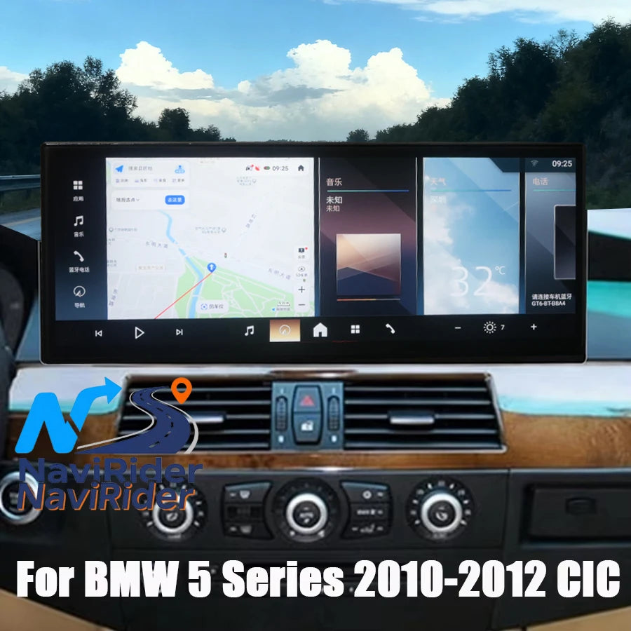 For BMW 5 Series 3 Series E90 E91 E92 E60 E61 E63 E64 2010-2012 GPS Stereo 15.8Inch CarPla