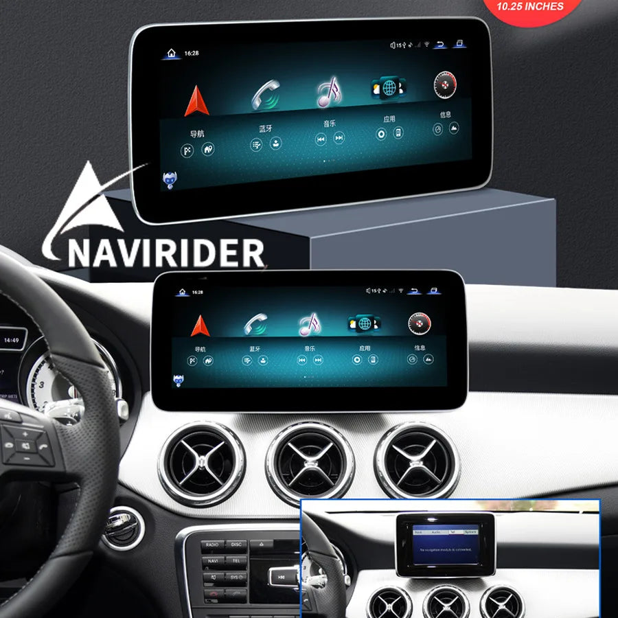 Car Radio Android Screen Multimedia Video Player GPS For Mercedes Benz A W176 CLA C117 X11 | AUTOKITSHOP