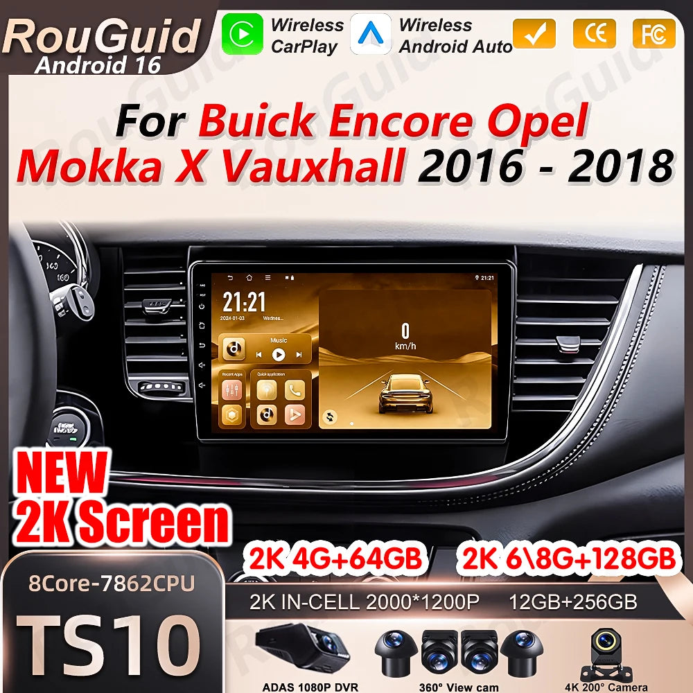 Car Stereo Android Car Radio For Opel Mokka X Vauxhall Encore 2016 2017 2018 2019 Carplay  | AUTOKITSHOP