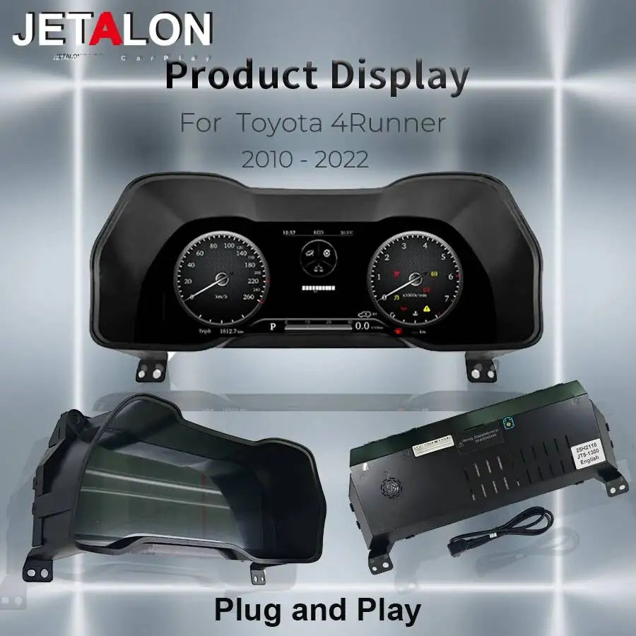 12.3inch Car Digital Cluster Instrument Cluster Screen For TOYOTA 4 Runner 4runner 2018-20