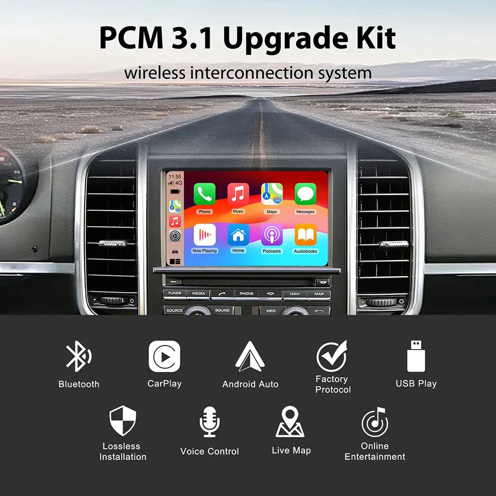 Wireless Carplay Module Android Auto Adapter For PCM3.1 Porsche/Panamera/Cayenne/Macan/Cay