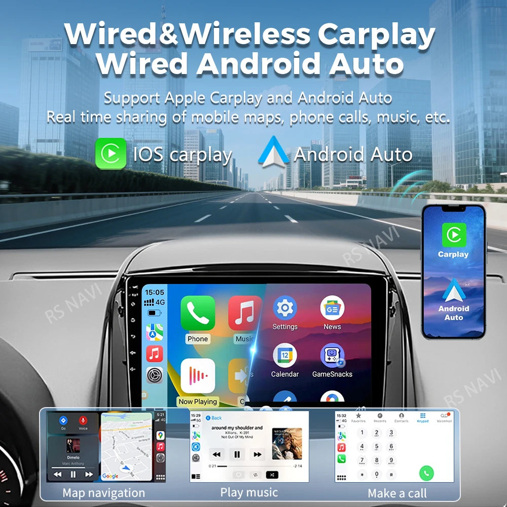 Android 16 For Renault Koleos 2008 -2016 2K QLED Android Car Radio Multimedia Video Player