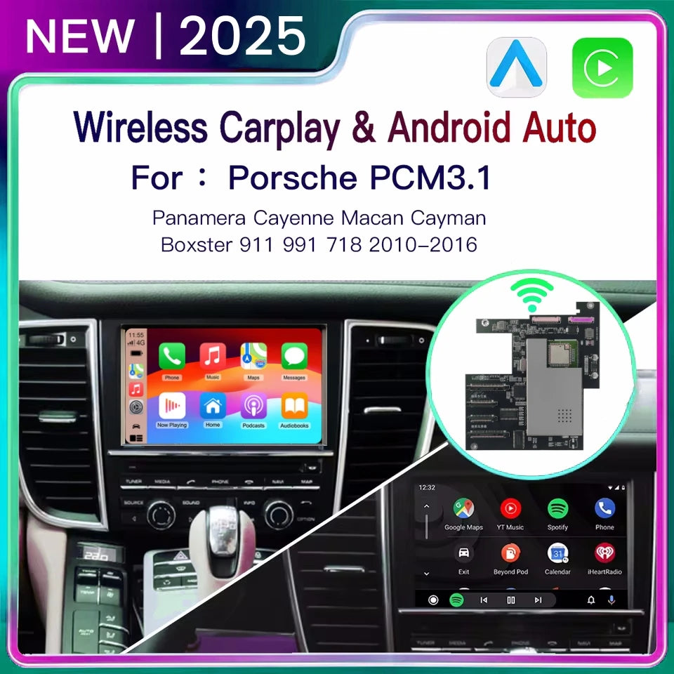 Wireless Carplay Android auto Module For Porsche PCM3.1 Panamera Cayenne Cayman Macan Boxs | AUTOKITSHOP
