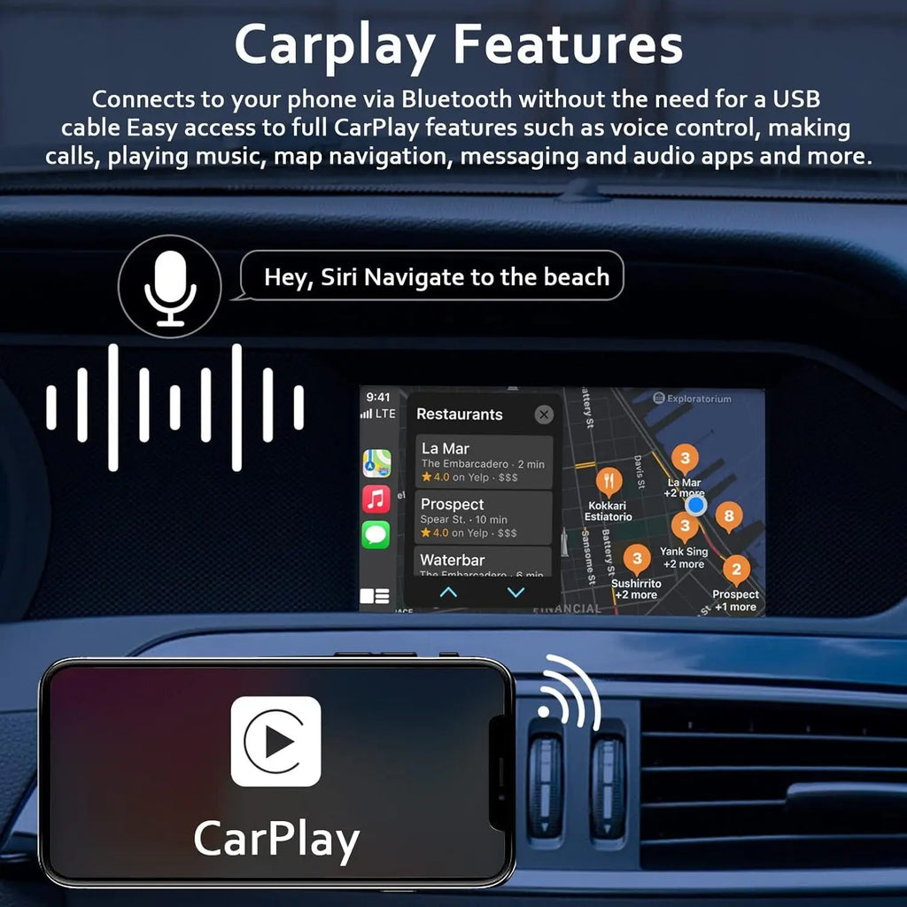 Wireless CarPlay Android Auto NTG 4.5 System 2011-2015 Mercedes Benz A B C E Class GLA CLA
