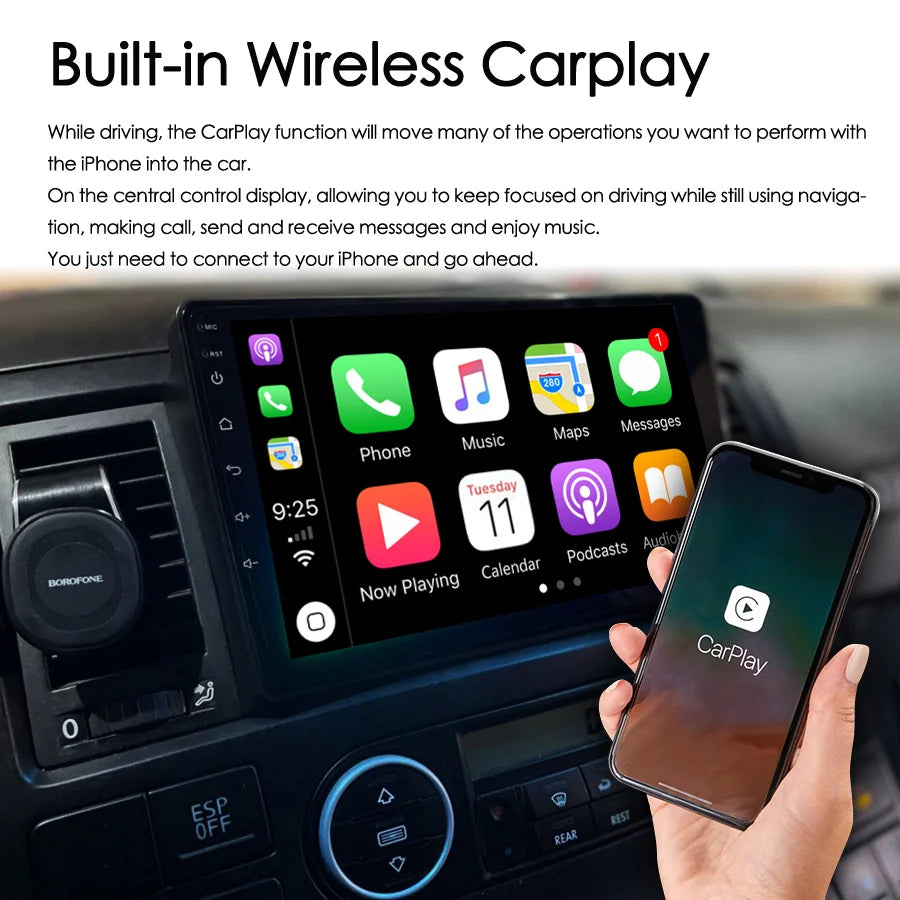 128GB Car Radio Android 14 Multimedia Video Player For Volkswagen Multivan T5 2003 - 2015