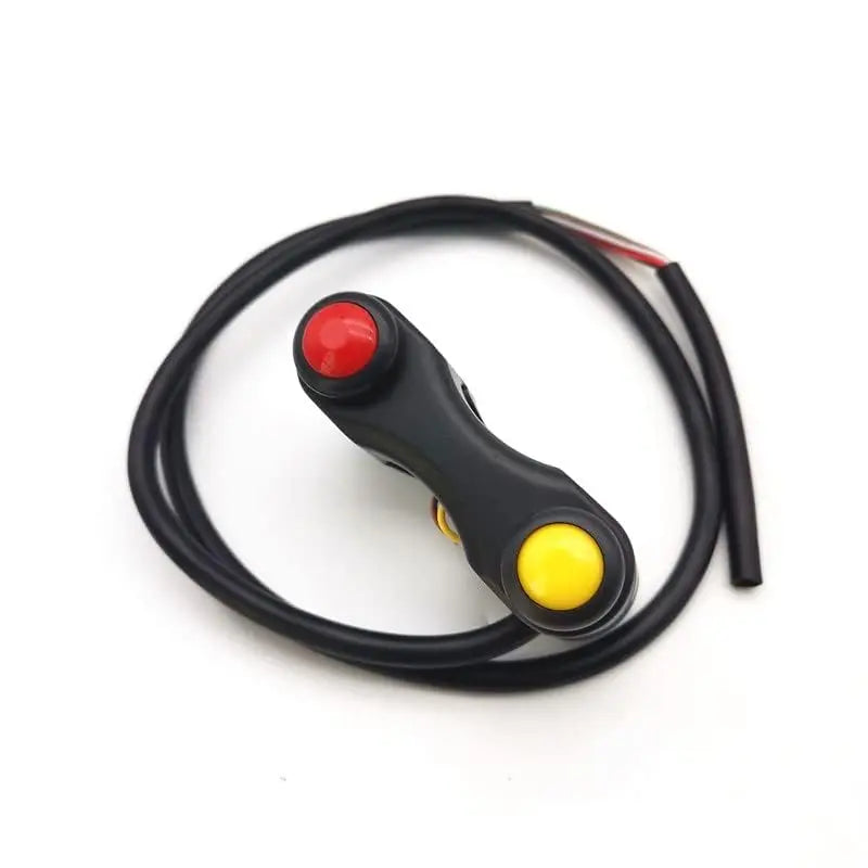 12v Aluminum Motorcycle 7/8" 22mm Handlebar Switches Headlight Brake Fog Lights Horn on of