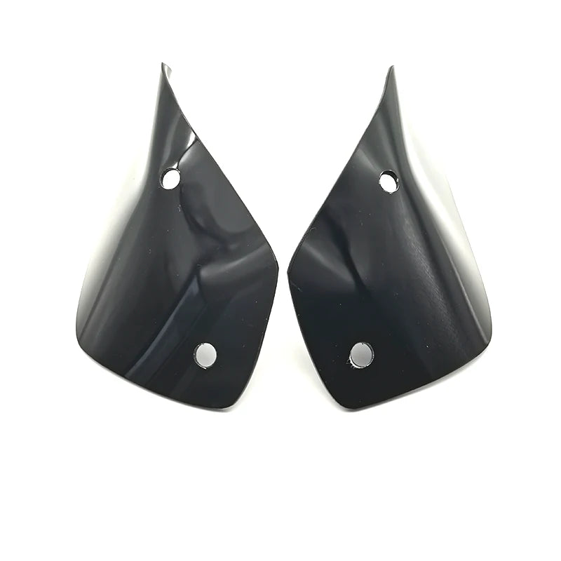 1 Pair Black ABS Plastic Motorcycle Windscreen Wind Deflector With Mounting Bolt