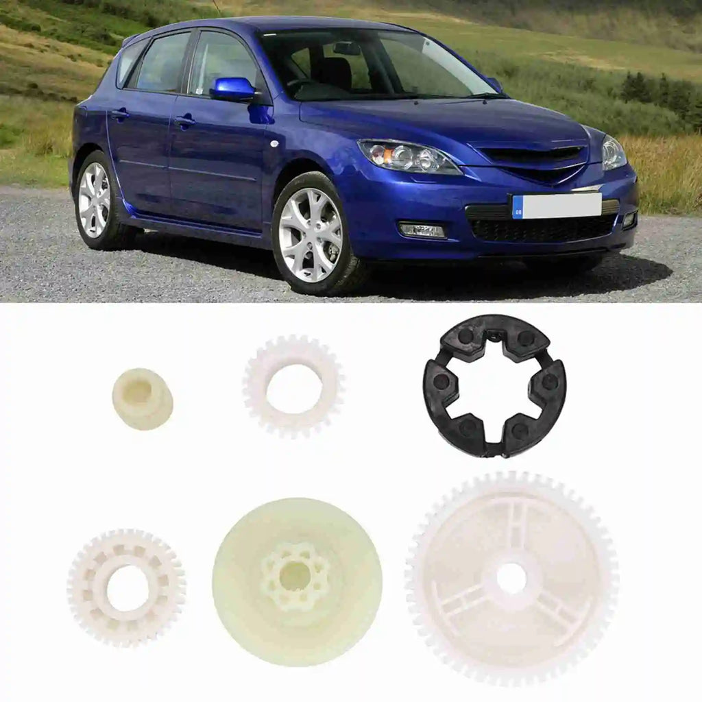 6pcs Car Power Window Regulator Motor Gear Kit For Mazda 3 5 6 CX-7 CX-9 RX-8 Replacement Parts  - Automotive LED Light