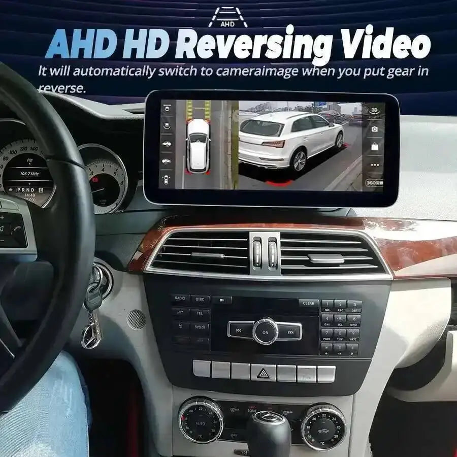 Multimedia Video Player HU Stereo For Mercedes Benz C Class W204 2011-2014 CarPlay GPS Nav