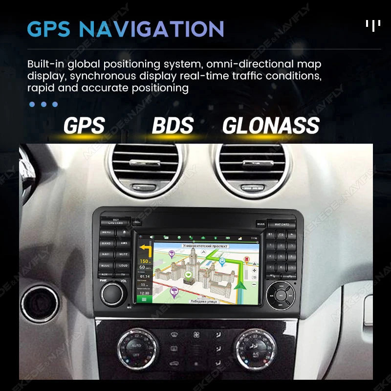 7inch Android 15 Car Radio For Mercedes Benz ML W164 X164 ML350 ML300 GL500 ML320 ML280 GL