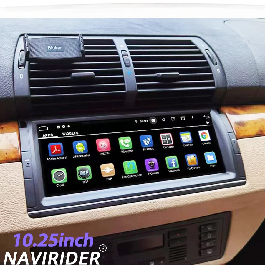 DSP Bluetooth 4G Navi Carplay Qled Screen For BMW 5 E39 X5 E53 M5 E38 1996-2006 8G+128GB 2