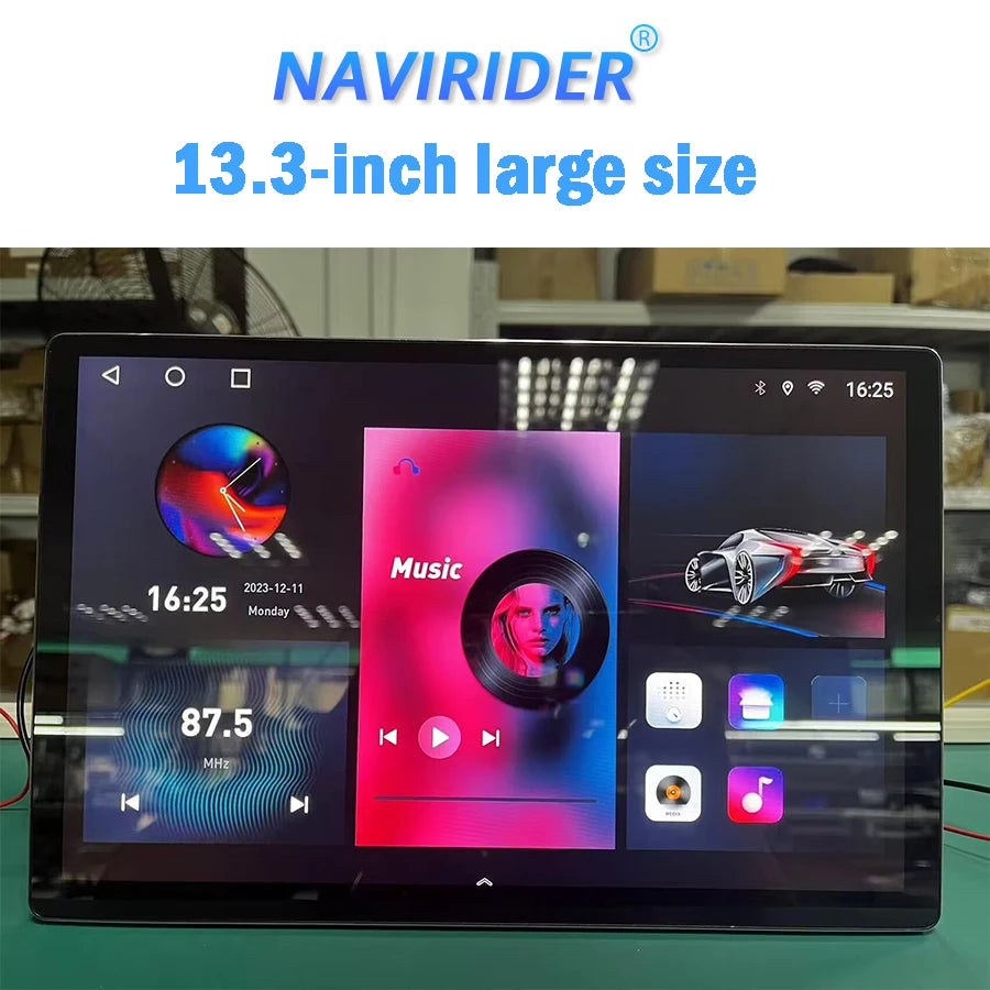 13.3Inch Screen For Ford transit Custom Van 2020 2024 Android Car Multimedia Video Player