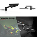 Motorcycle Black Rearview Mirror Aluminum Rear View Mirrors For Ducati Streetfig for V4S V4 V2 - Automotive LED Light
