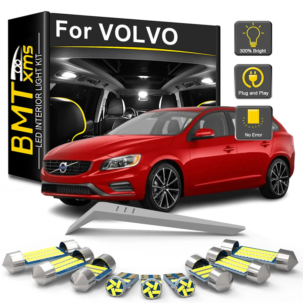 LED Interior Light Kit for Volvo V40 V50 V60 V70 V90 1995-2014 - Canbus Dome Map Door Trunk Bulbs | AUTOKITSHOP