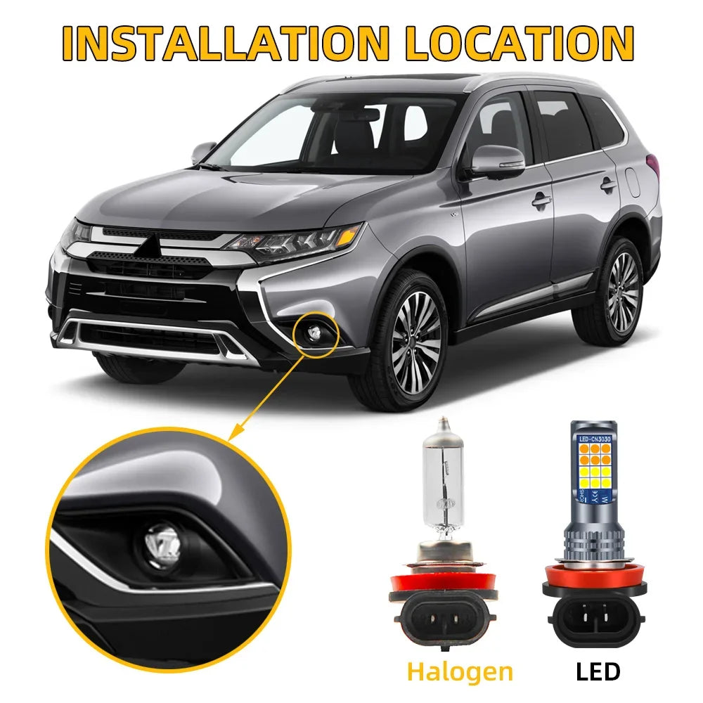 2-Piece LED Interior Light Kit for Mitsubishi Outlander 2007-2017 - Canbus Dome Map Door Trunk Bulbs | AUTOKITSHOP