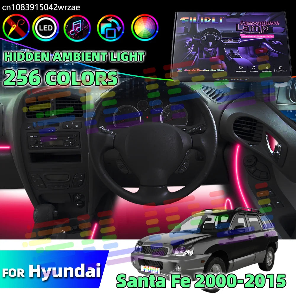 64 RGB - Ambient Light - for Hyundai 2000-2015 - Car Interior Lighting | AUTOKITSHOP